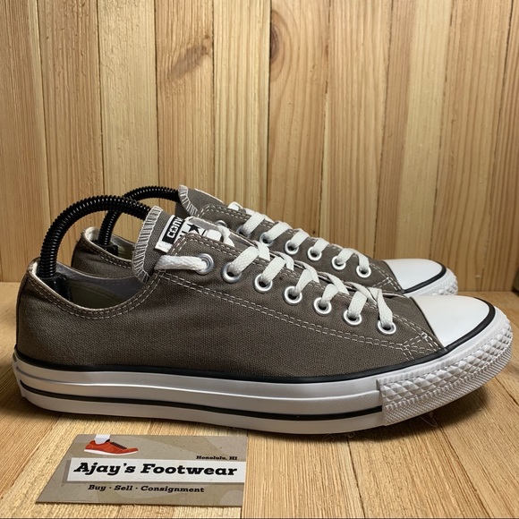 CONVERSE Chuck Taylor Low Tops 1J794 Charcoal Shoes Size: Mens 9 Womens 11